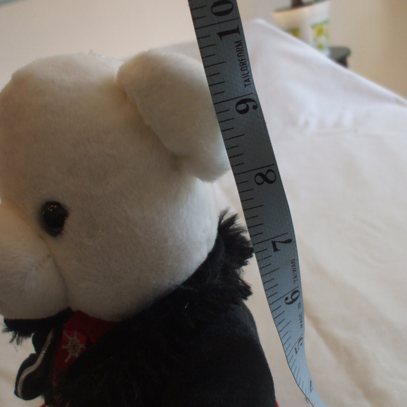 Snowflake White Teddy Bear Dressed - Picture 7 of 8